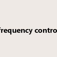 frequency control是什么意思