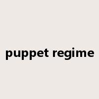 puppet regime是什么意思