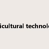 agricultural technology是什么意思