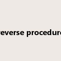 reverse procedure是什么意思