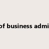 bachelor of business administration是什么意思