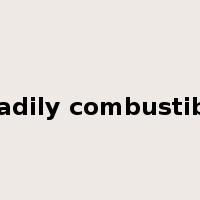readily combustible是什么意思