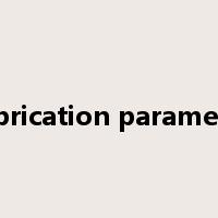 Fabrication parameter是什么意思