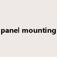 panel mounting是什么意思