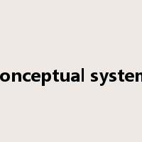 conceptual system是什么意思