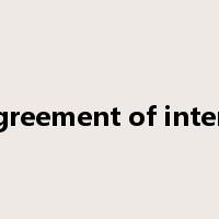 agreement of intent是什么意思