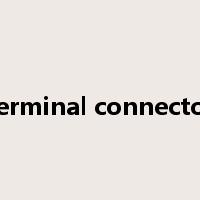 terminal connector是什么意思