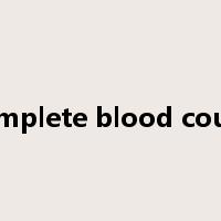 complete blood count是什么意思
