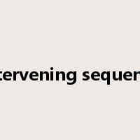 Intervening sequence是什么意思