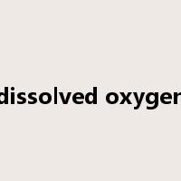 dissolved oxygen是什么意思