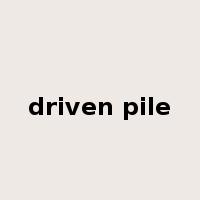 driven pile是什么意思