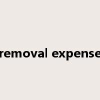 removal expense是什么意思