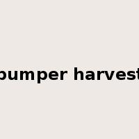 bumper harvest是什么意思
