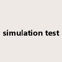 simulation test是什么意思