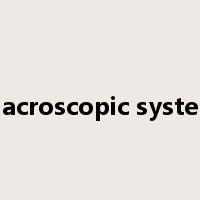 macroscopic system是什么意思