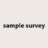 sample survey是什么意思