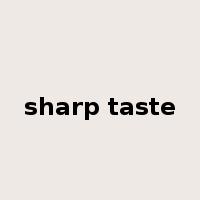 sharp taste是什么意思