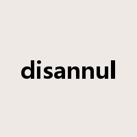 disannul是什么意思