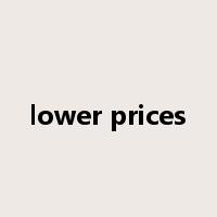 lower prices是什么意思