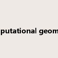 computational geometry是什么意思