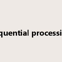 sequential processing是什么意思