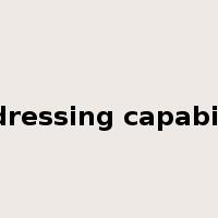 addressing capability是什么意思