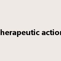 therapeutic action是什么意思