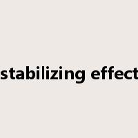 stabilizing effect是什么意思