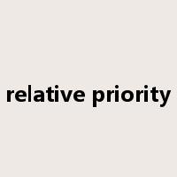 relative priority是什么意思