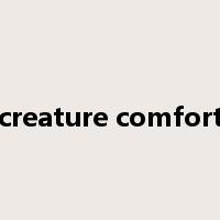 creature comfort是什么意思