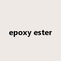 epoxy ester是什么意思