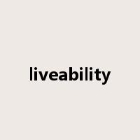 liveability是什么意思