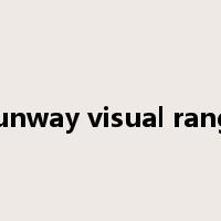 Runway visual range是什么意思