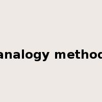 analogy method是什么意思