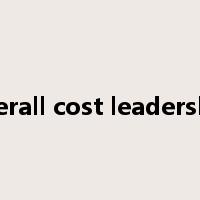 overall cost leadership是什么意思
