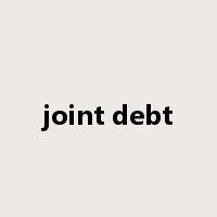 joint debt是什么意思