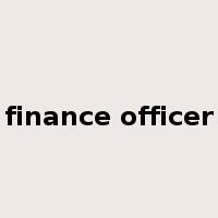 finance officer是什么意思