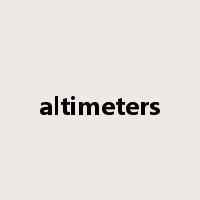 altimeters是什么意思