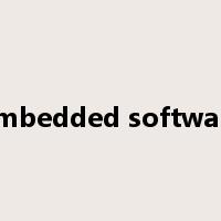embedded software是什么意思