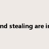 Lying and stealing are immoral是什么意思