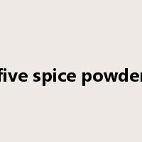 five spice powder是什么意思