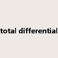 total differential是什么意思