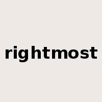 rightmost是什么意思