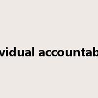 individual accountability是什么意思