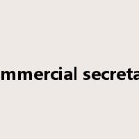commercial secretary是什么意思