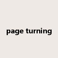 page turning是什么意思