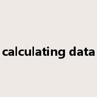 calculating data是什么意思