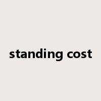 standing cost是什么意思