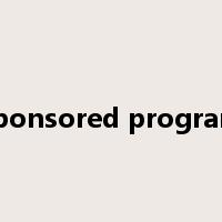 sponsored program是什么意思