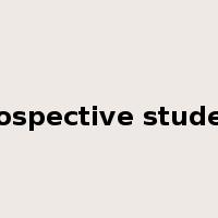 prospective student是什么意思